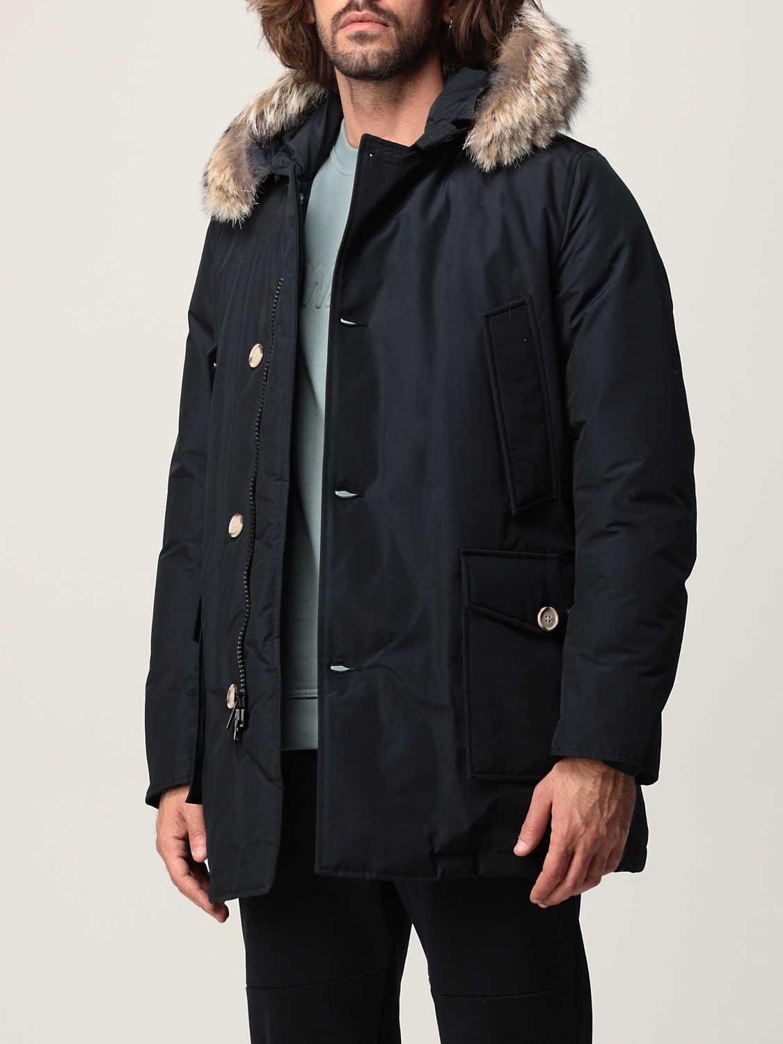 WOOLRICH COAT: Jacket men Woolrich, Blue - Img 4