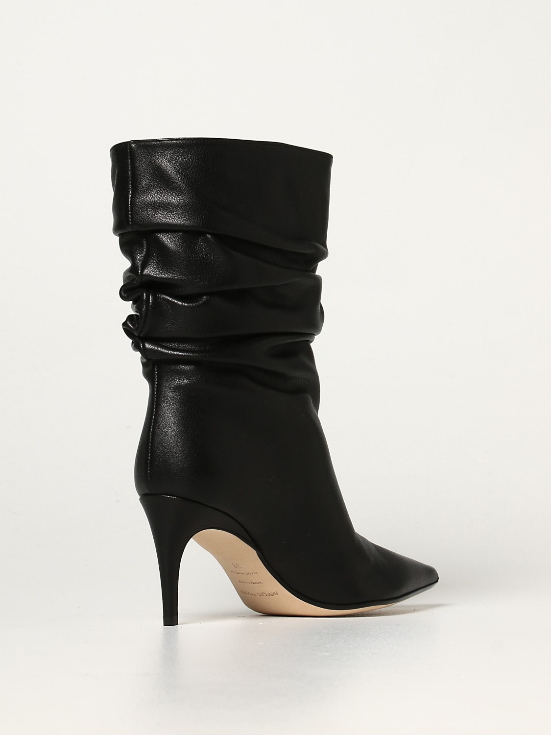 Sergio Rossi Outlet: Shoes women - Black | Sergio Rossi flat ankle boots  A93100 MMVG08 online at GIGLIO.COM