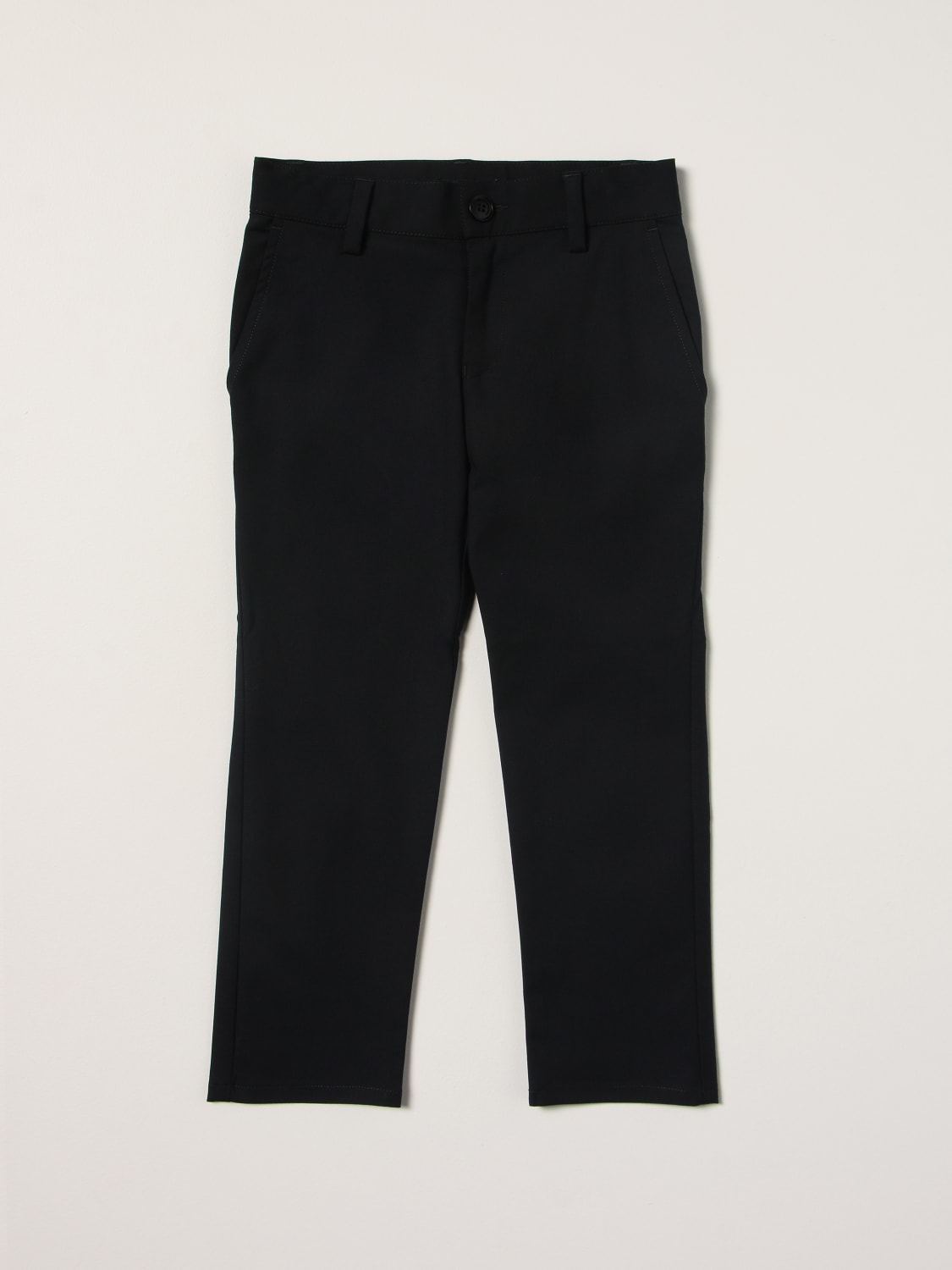 EMPORIO ARMANI PANTS: Emporio Armani pants in cotton blend, Blue - Img 1