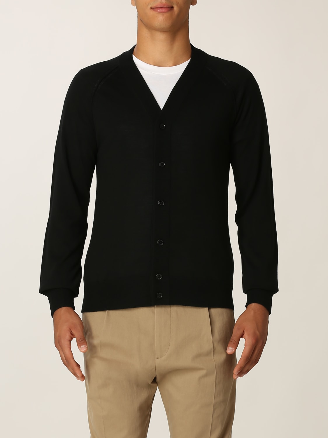 Giglio Cardigan Paolo Pecora in lana stretch