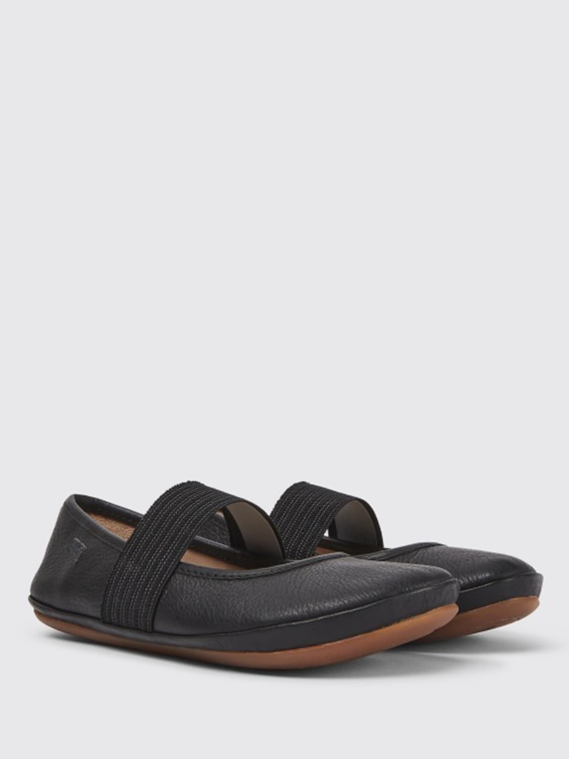 CAMPER SHOES: Right Camper ballerina in calfskin, Black - Img 2