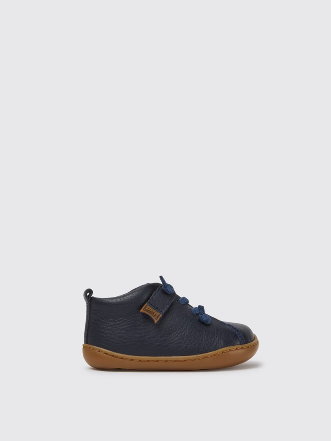 CAMPER SNEAKERS: Peu sneakers in calfskin, Blue - Img 1