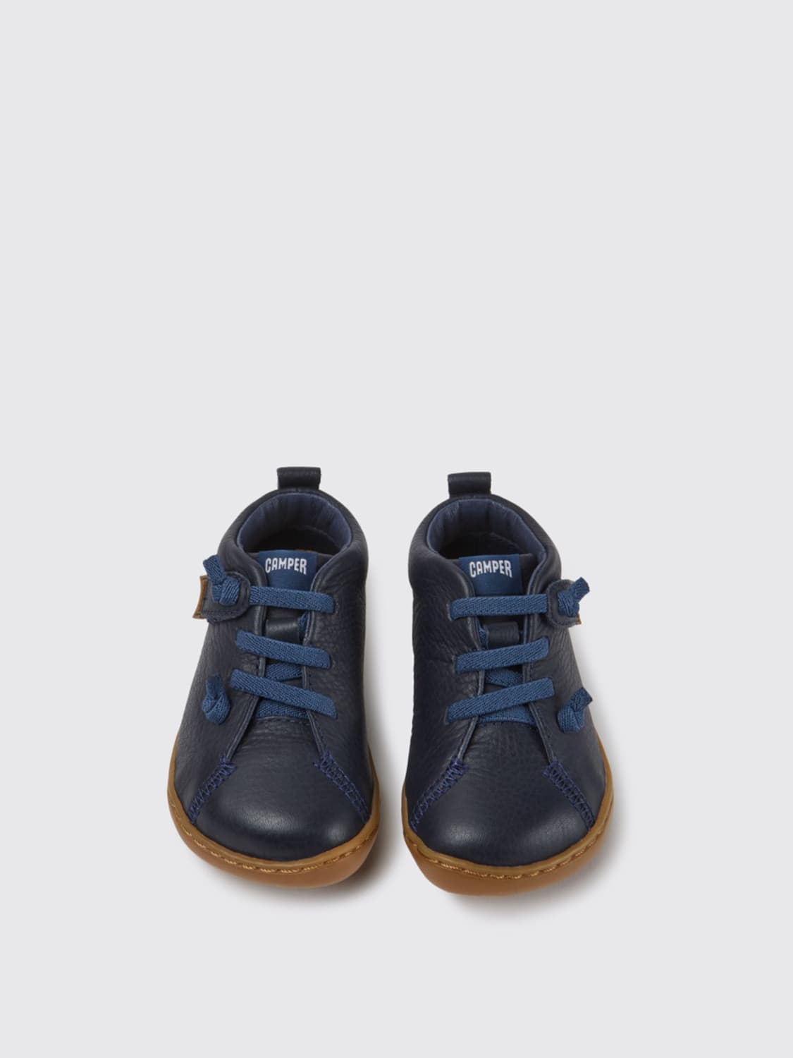 CAMPER SNEAKERS: Peu sneakers in calfskin, Blue - Img 3