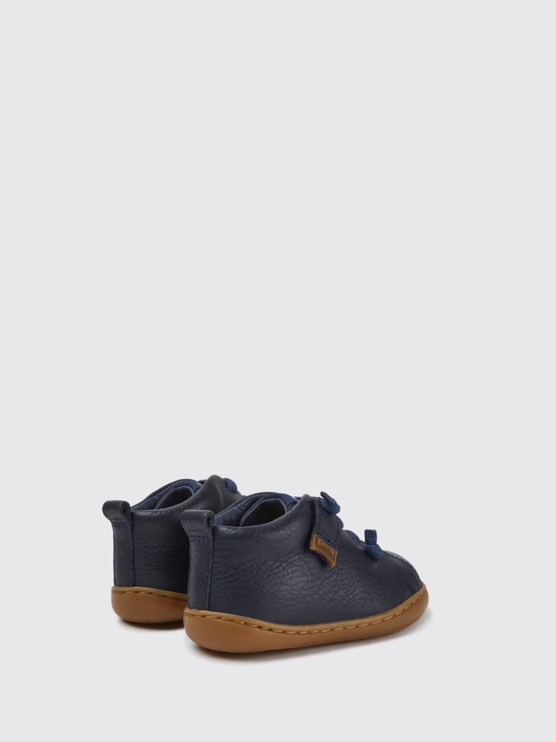 CAMPER SNEAKERS: Peu sneakers in calfskin, Blue - Img 4