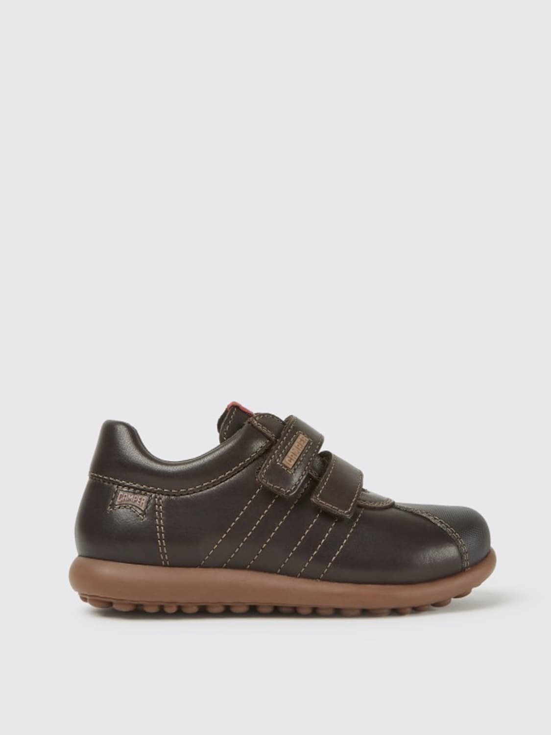 CAMPER SNEAKERS: Pelotas Camper sneakers in calfskin, Brown - Img 1