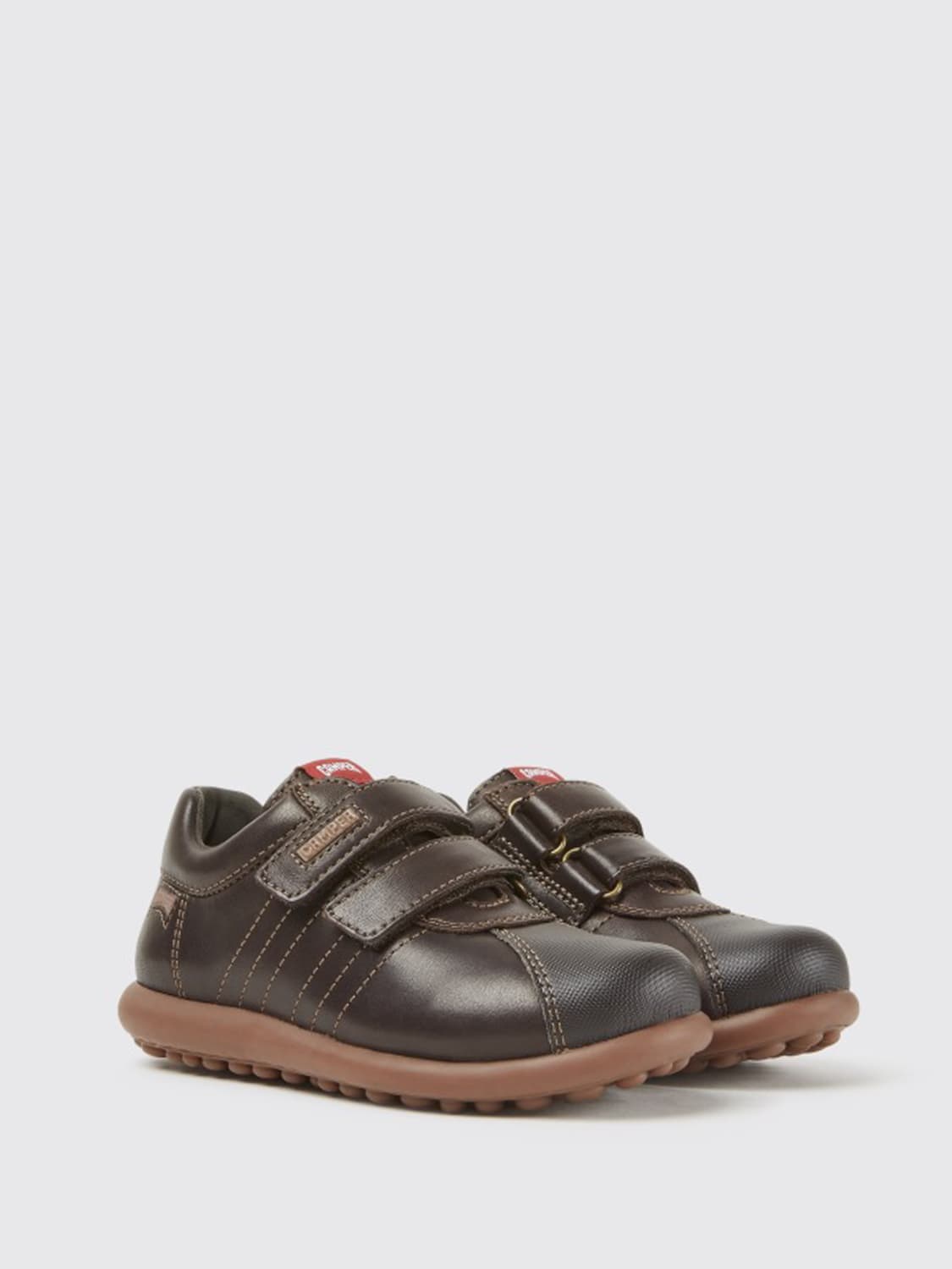 CAMPER SNEAKERS: Pelotas Camper sneakers in calfskin, Brown - Img 2