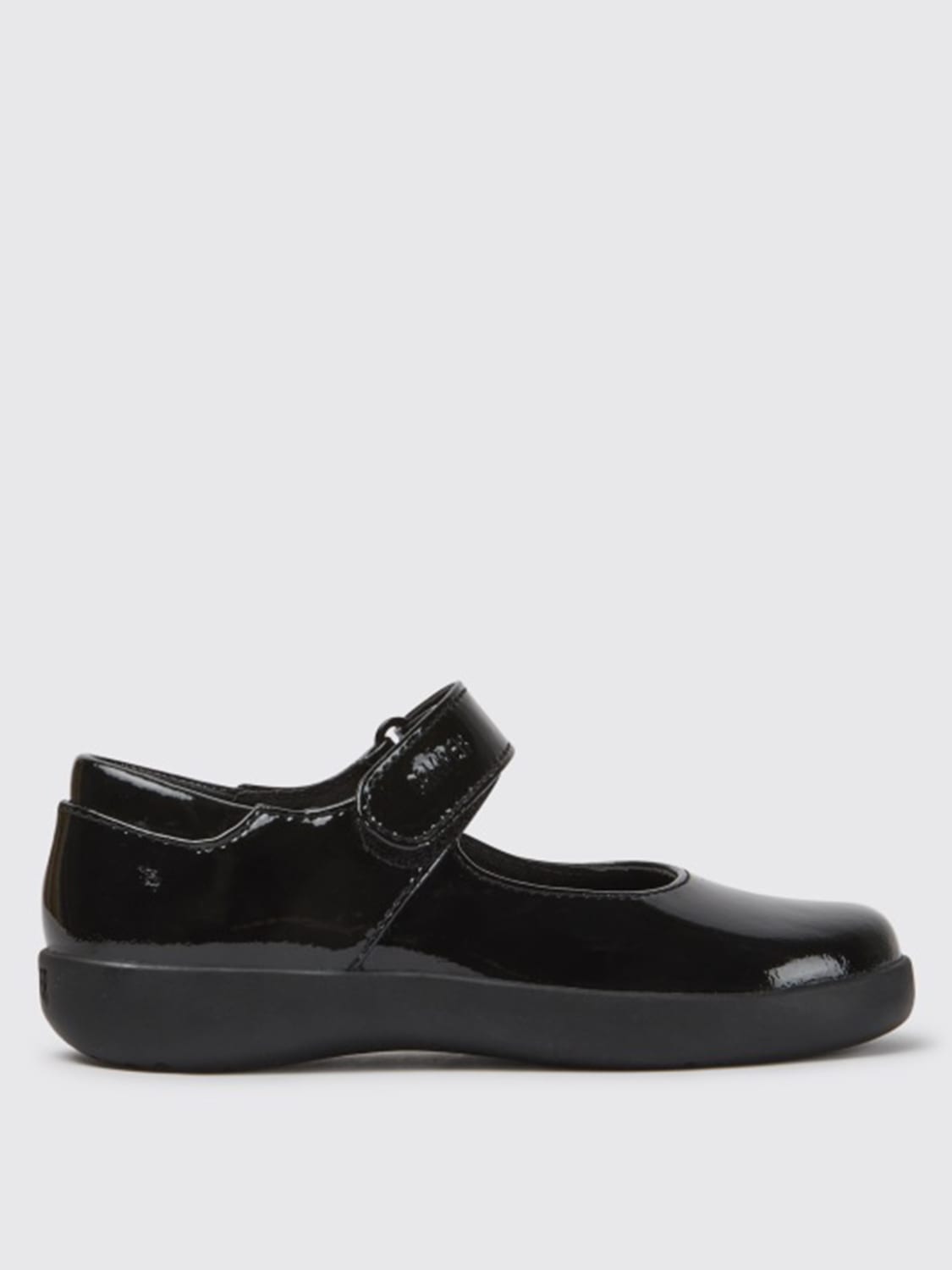 CAMPER SHOES: Spiral Comet Camper ballerina in patent calfskin, Black - Img 1