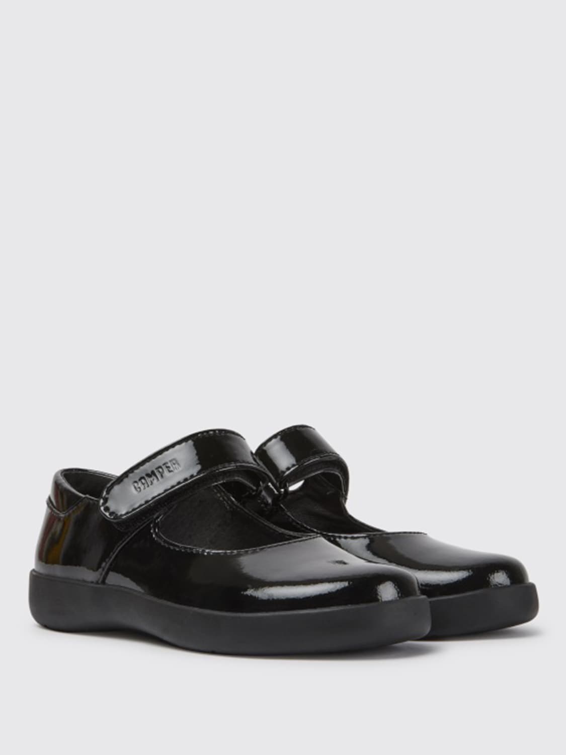 CAMPER SHOES: Spiral Comet Camper ballerina in patent calfskin, Black - Img 2