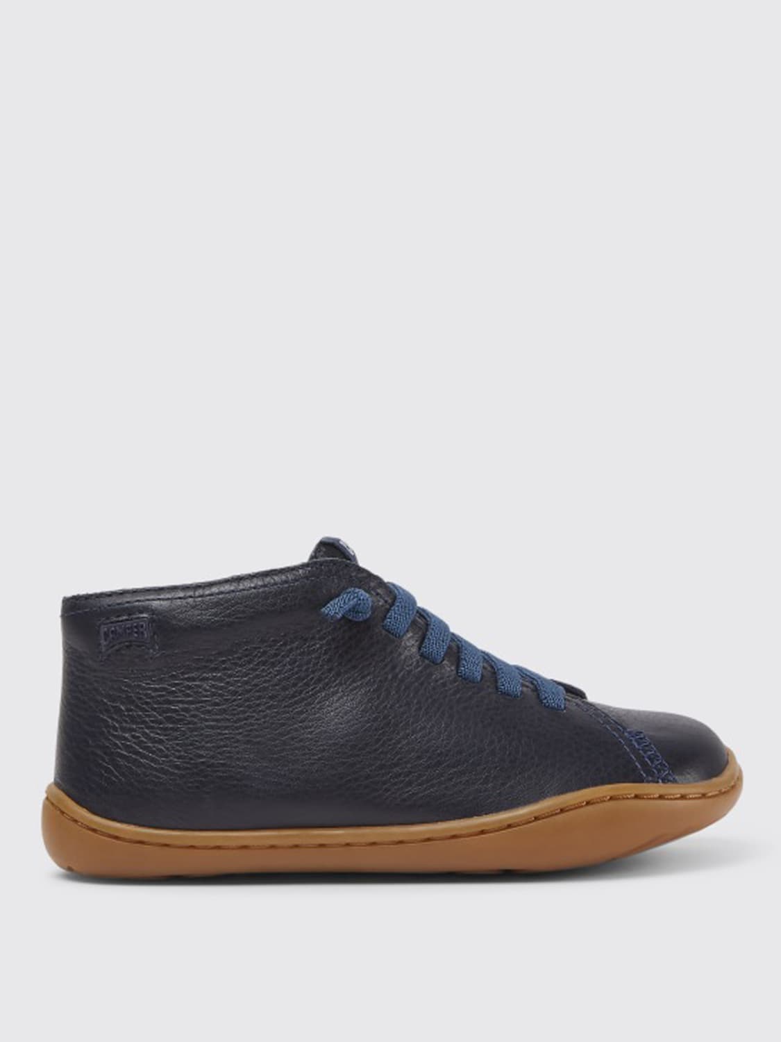 CAMPER SNEAKERS: Peu sneakers in calfskin, Blue - Img 1