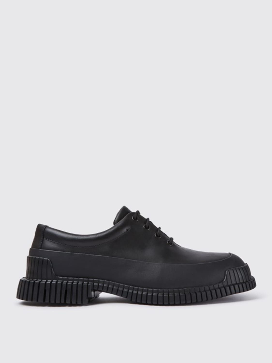 CAMPER BROGUE SHOES: Pix Camper lace-up shoe in calfskin, Black - Img 1