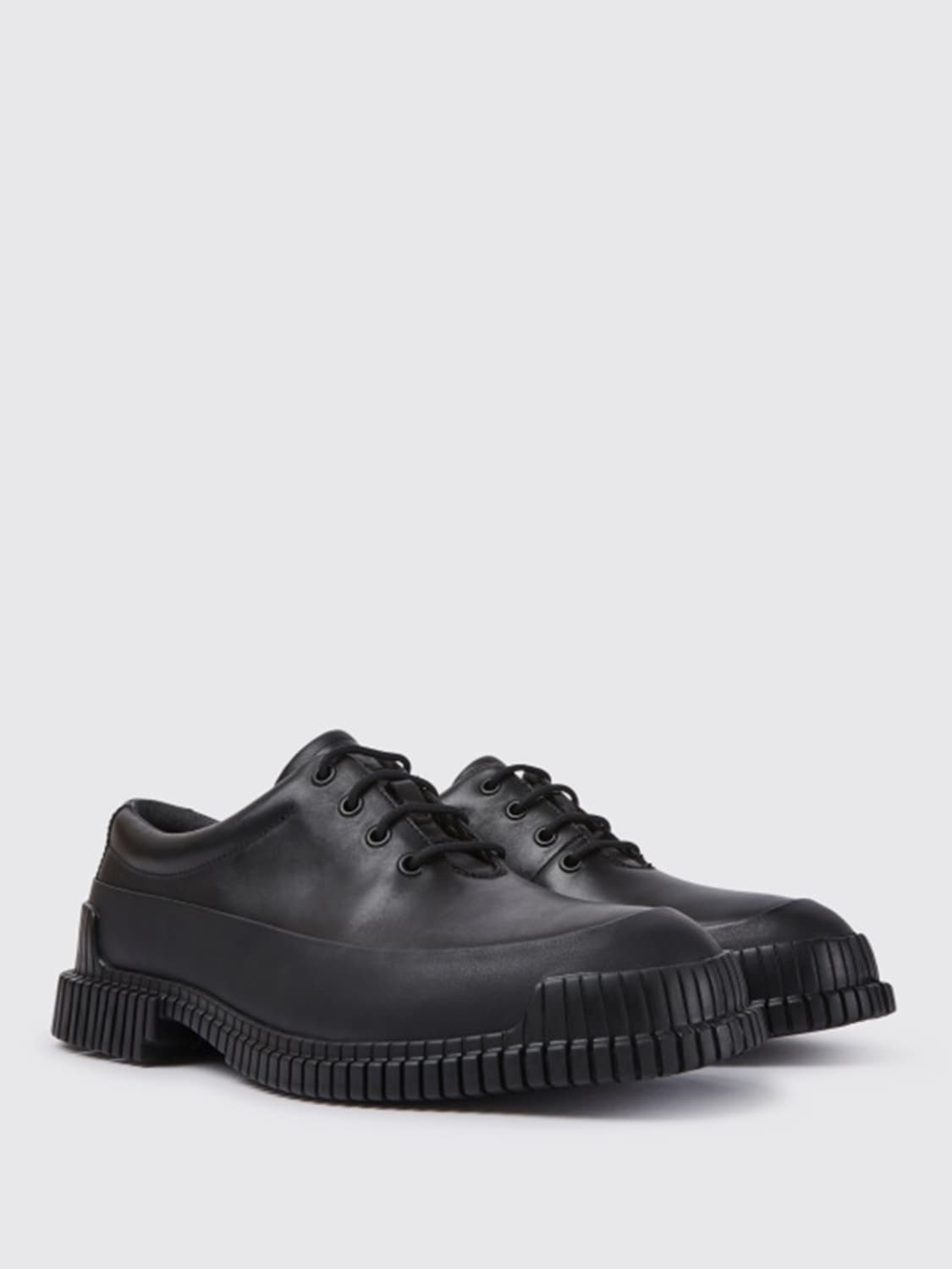 CAMPER BROGUE SHOES: Pix Camper lace-up shoe in calfskin, Black - Img 2