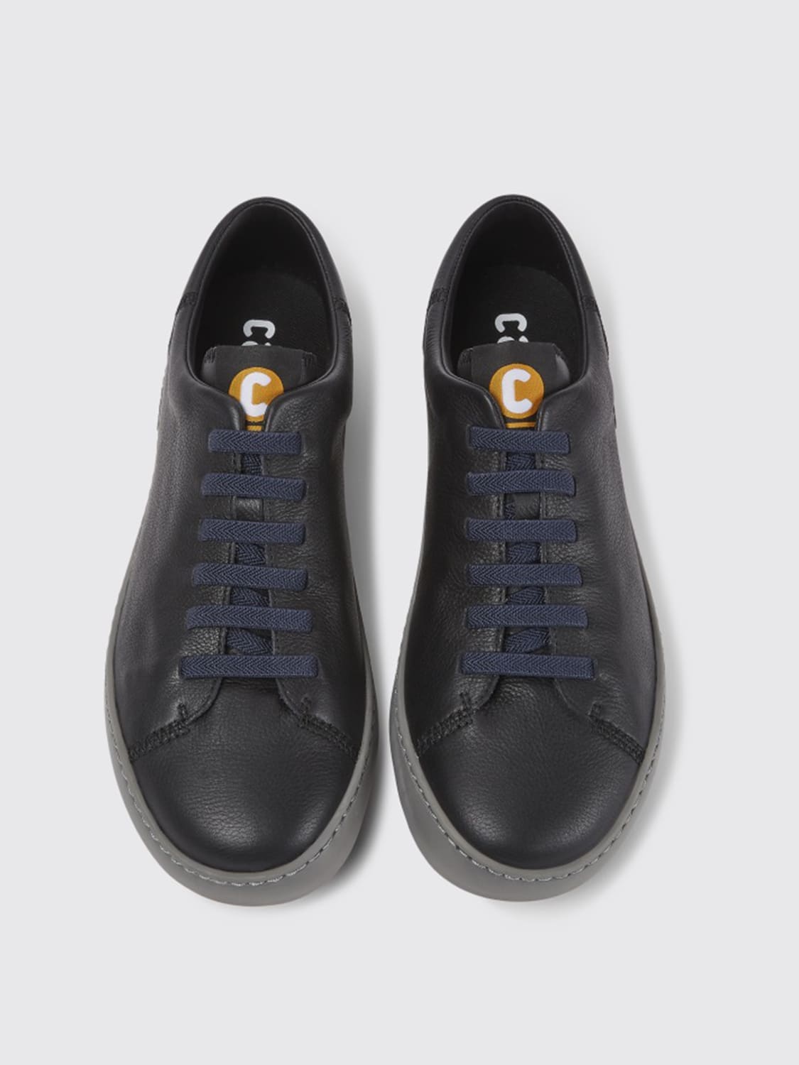 CAMPER SNEAKERS: Peu Touring sneakers in calfskin, Black - Img 3