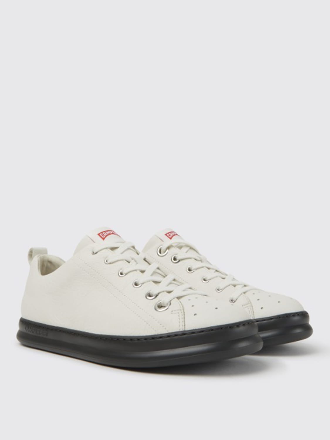 CAMPER SNEAKERS: Twins Camper sneakers in calfskin, White - Img 2