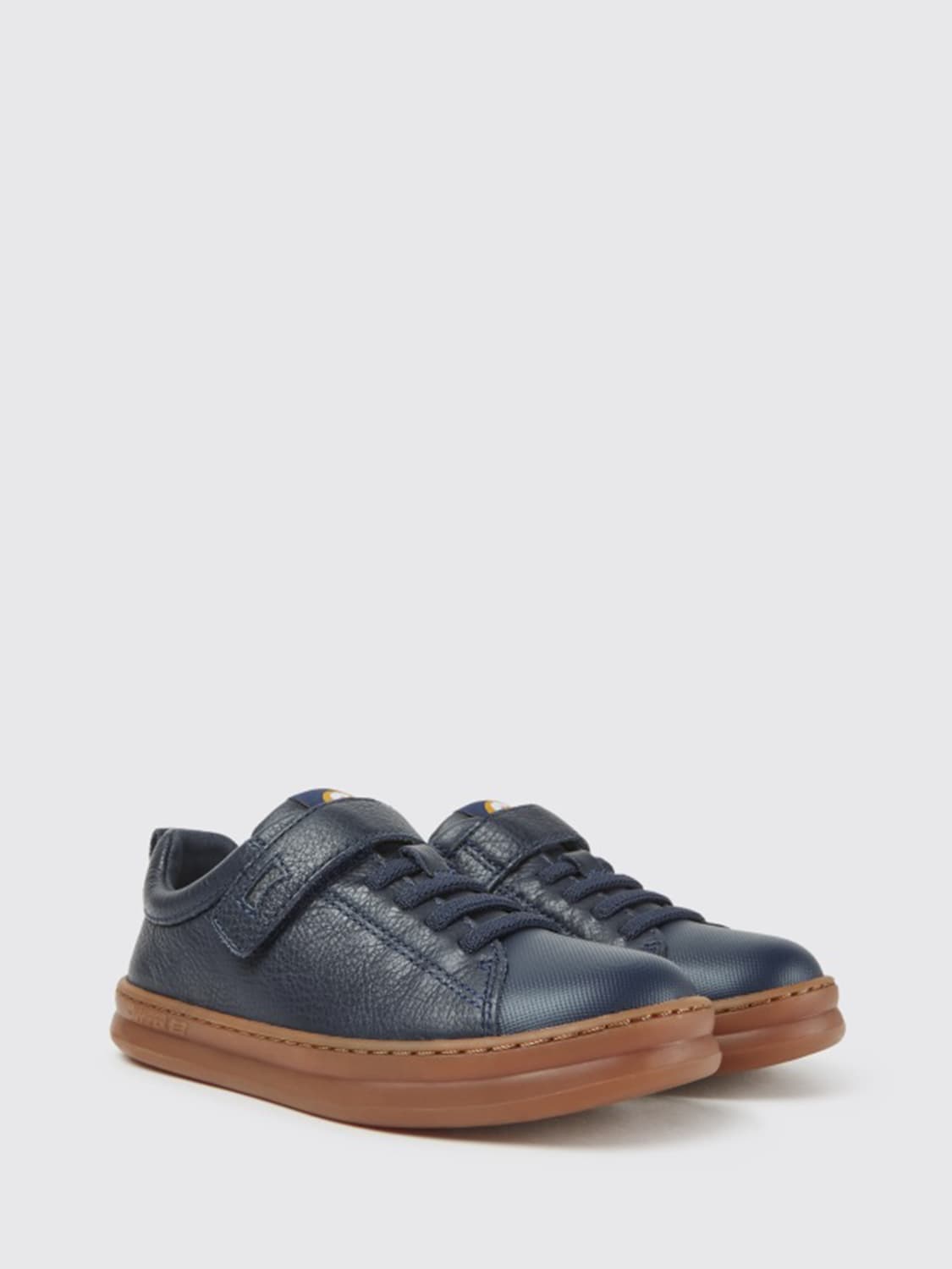 CAMPER SNEAKERS: Runner Up Camper sneakers in calfskin, Blue - Img 2