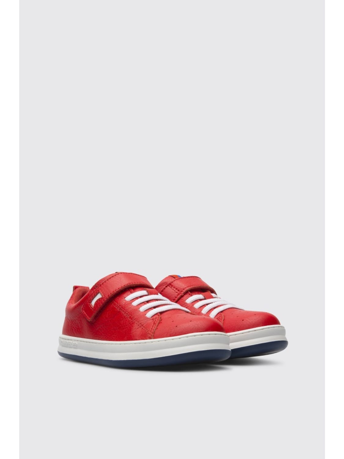 CAMPER SHOES: Runner Camper sneakers in calfskin, Red - Img 2