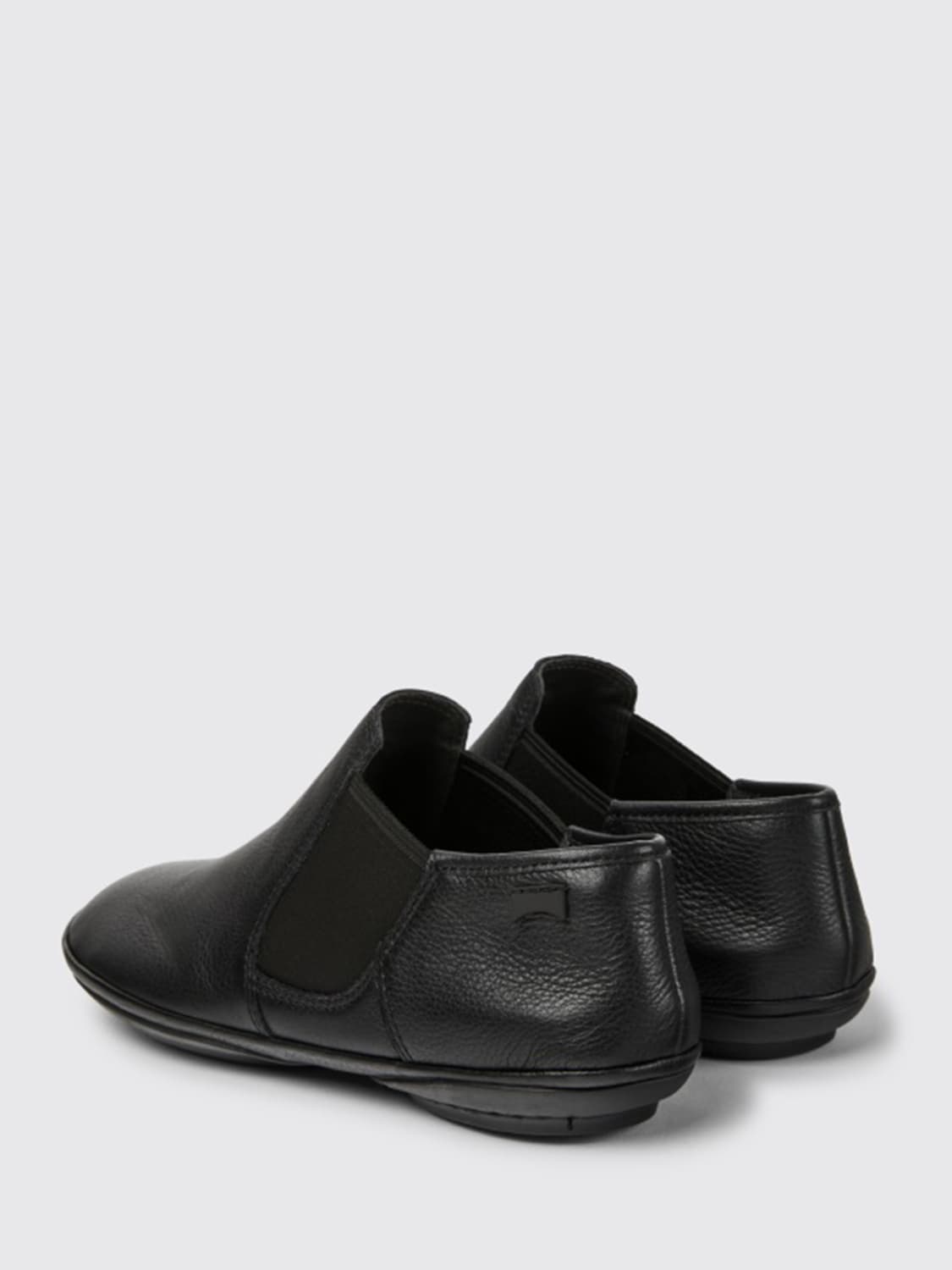 CAMPER Right low shoes in leather Black Camper flat shoes K400123 003 RIGHT online at GIGLIO.COM