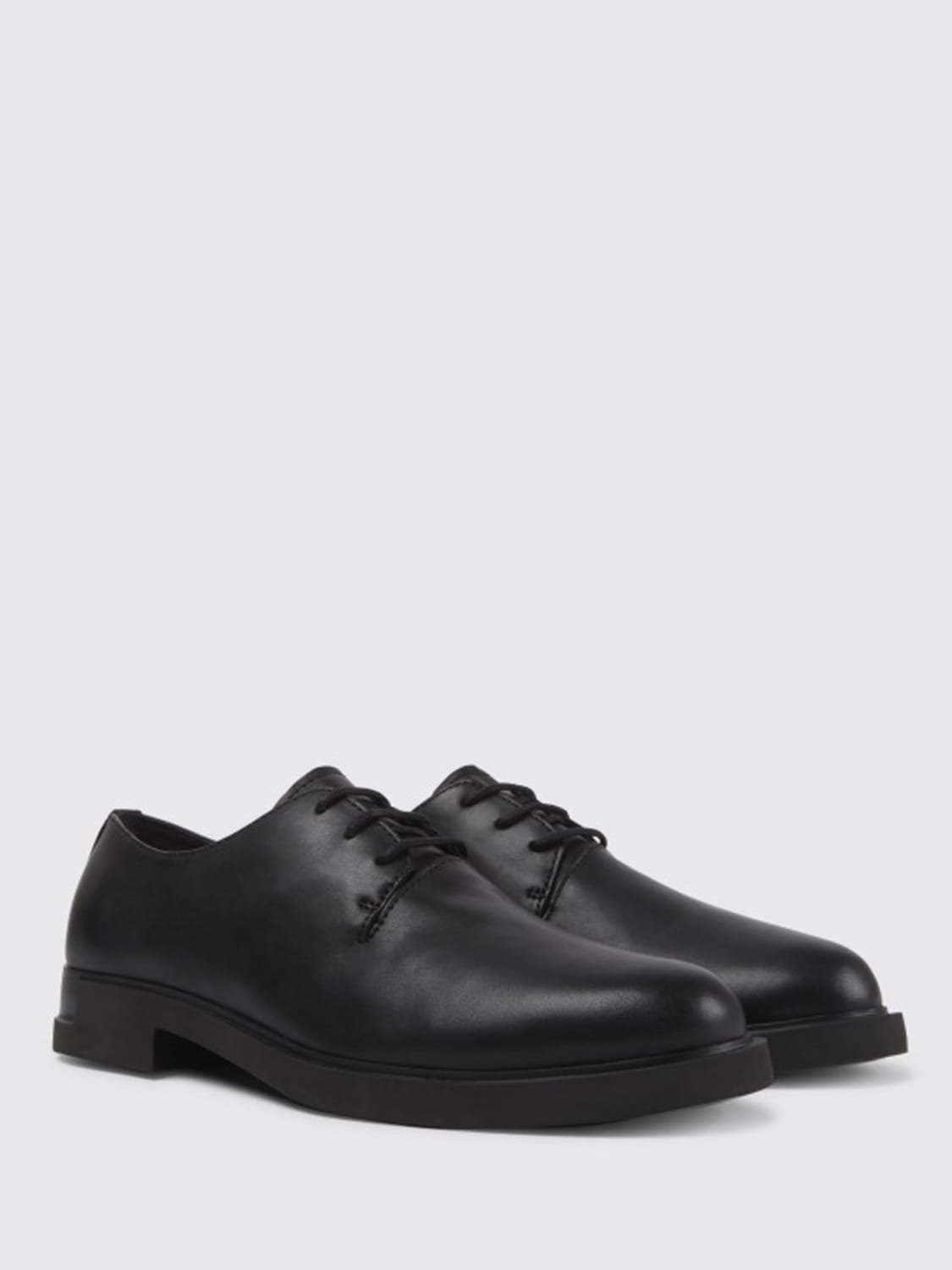 CAMPER OXFORD SHOE: Iman Camper derby shoes in leather, Black - Img 2