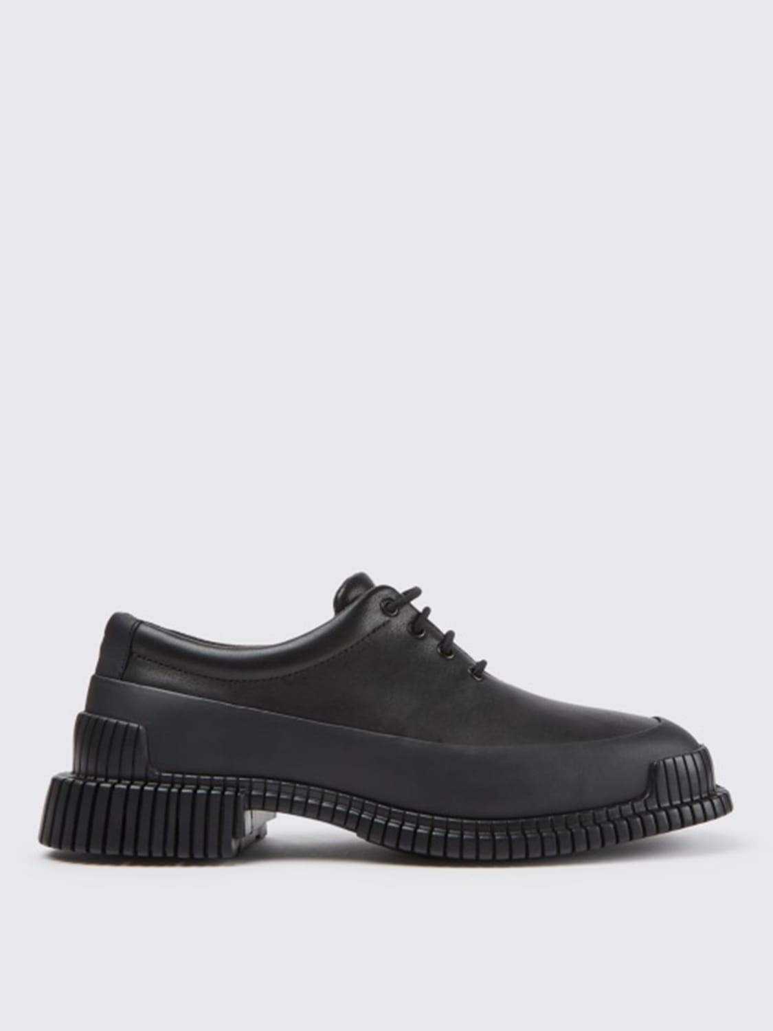 CAMPER OXFORD SHOE: Pix Camper lace-up shoe in calfskin, Black - Img 1