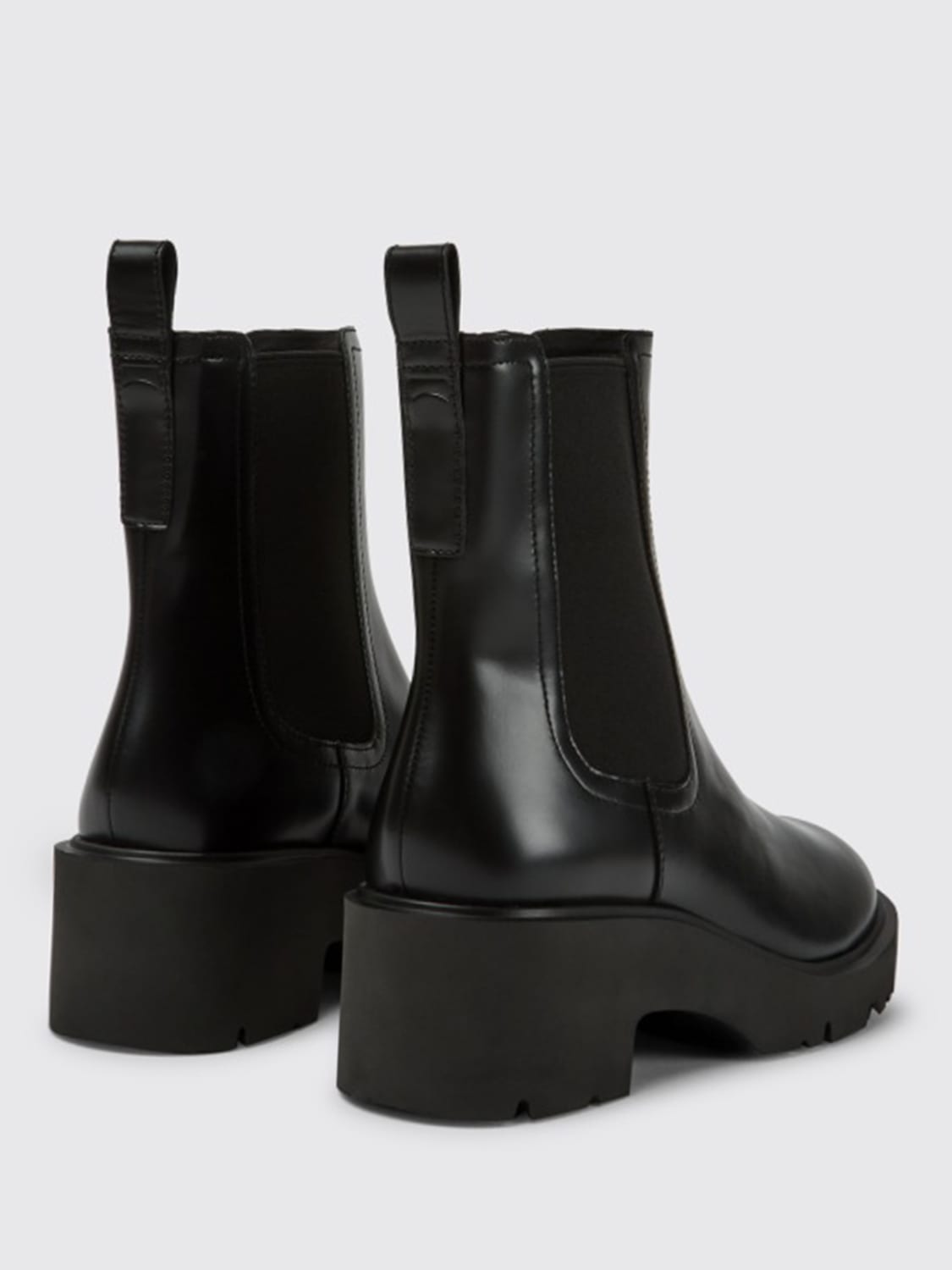 CAMPER STIVALI: Stivaletto Milah Camper in pelle , Nero - Img 4