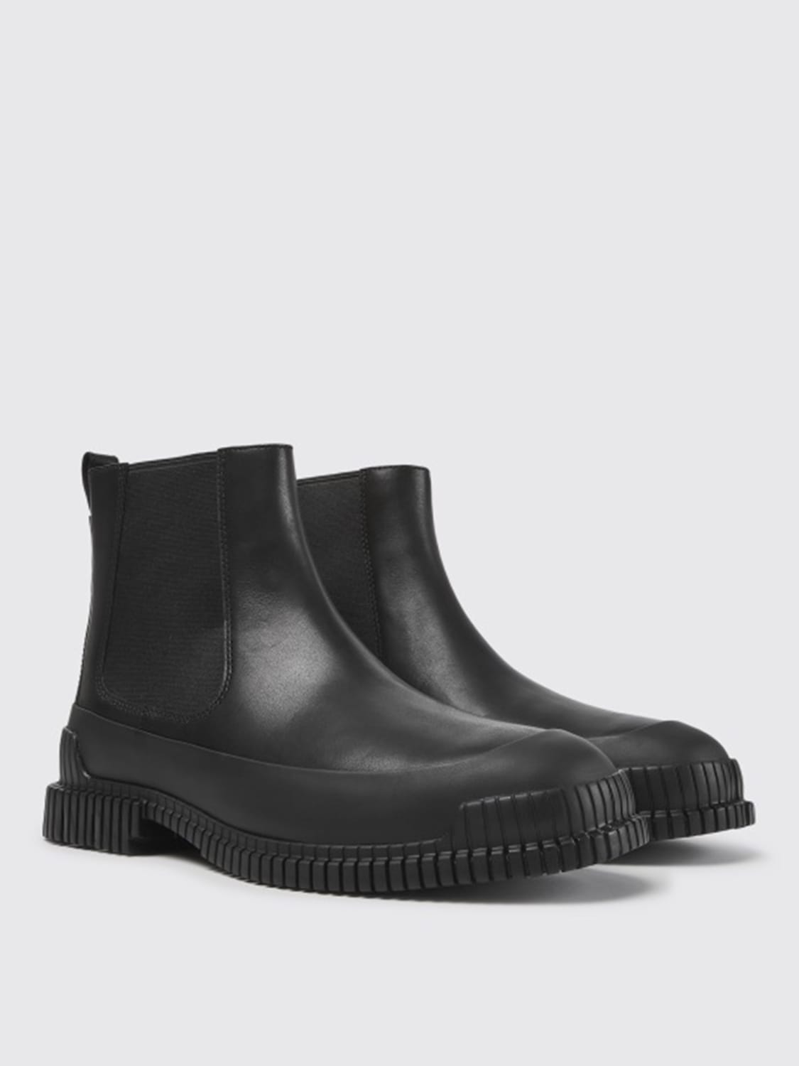 CAMPER BOOT: Pix Camper ankle boot in calfskin, Black - Img 2