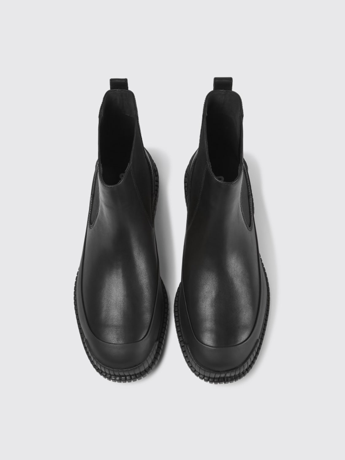 CAMPER BOOT: Pix Camper ankle boot in calfskin, Black - Img 3