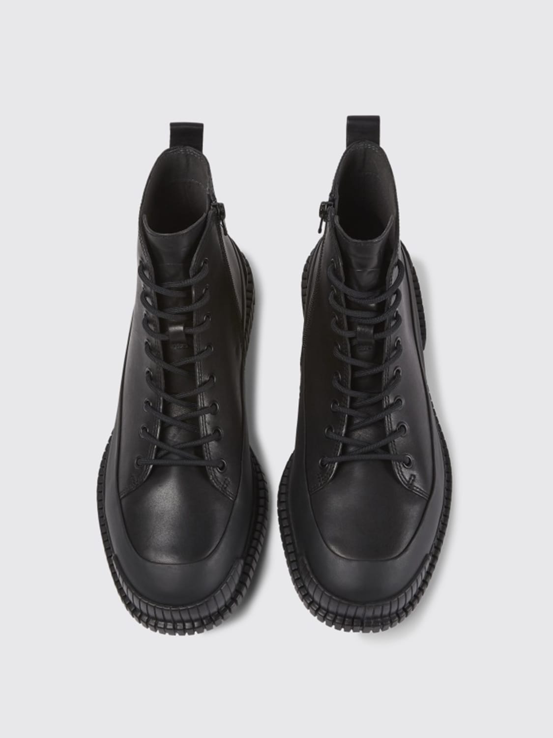 CAMPER BOOT: Pix Camper ankle boot in full grain calfskin, Black - Img 3