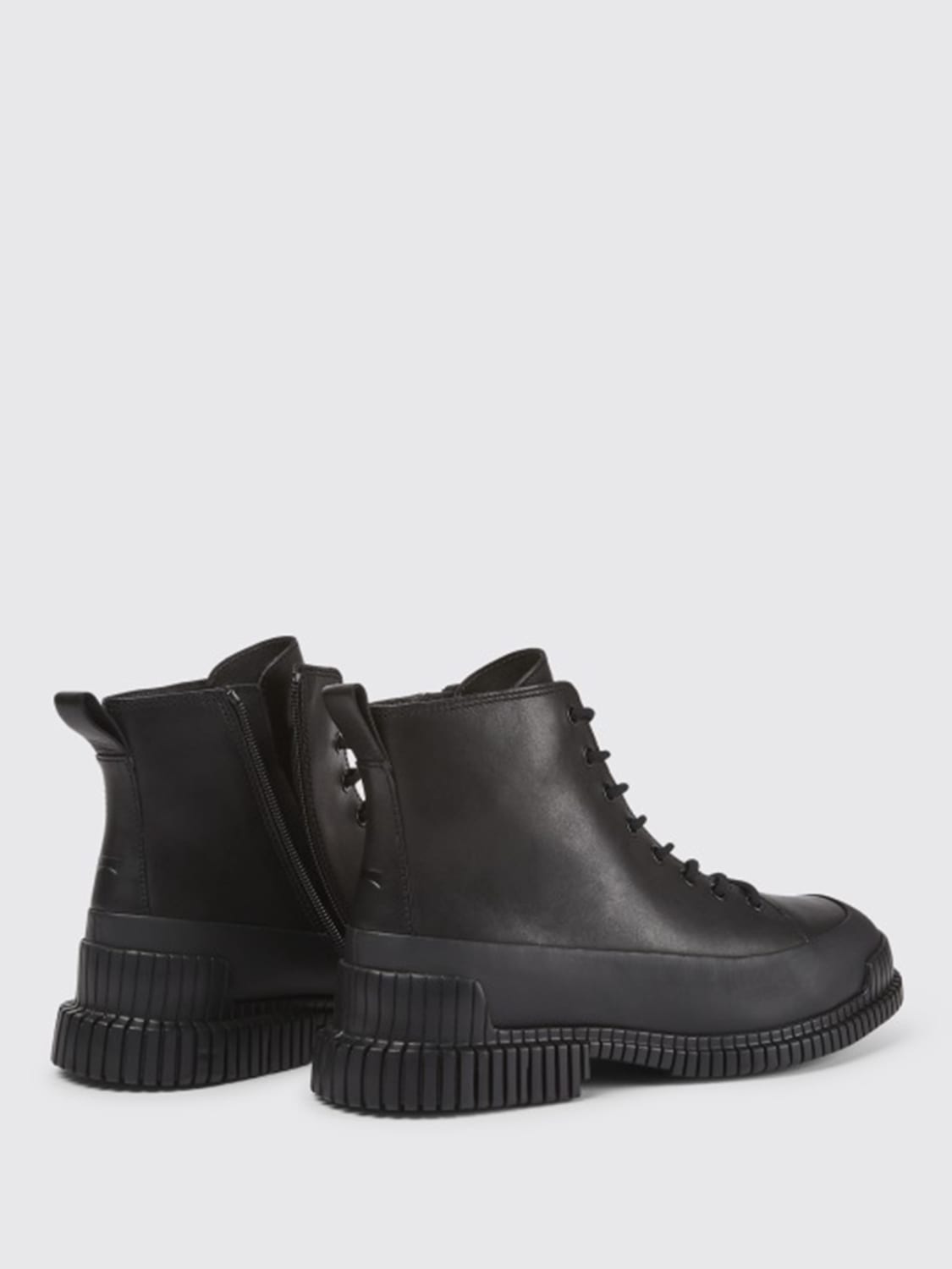 CAMPER BOOT: Pix Camper ankle boot in full grain calfskin, Black - Img 4