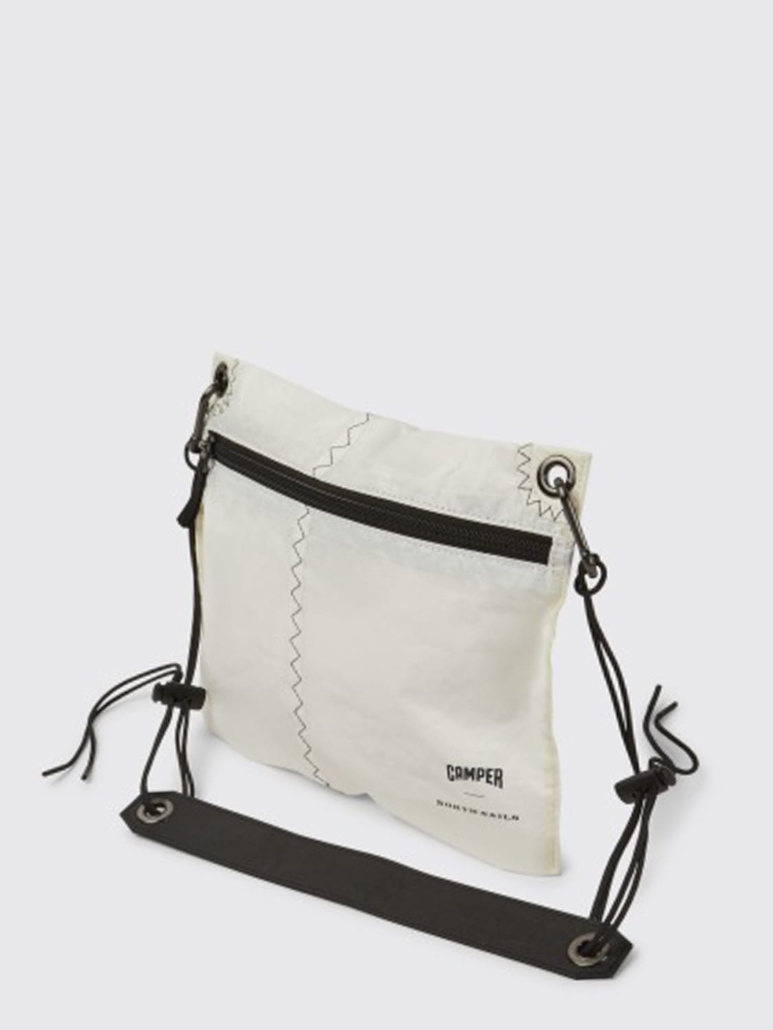 CAMPER BORSA A TRACOLLA: Borsa North Sails x Camper in nylon , Bianco - Img 2
