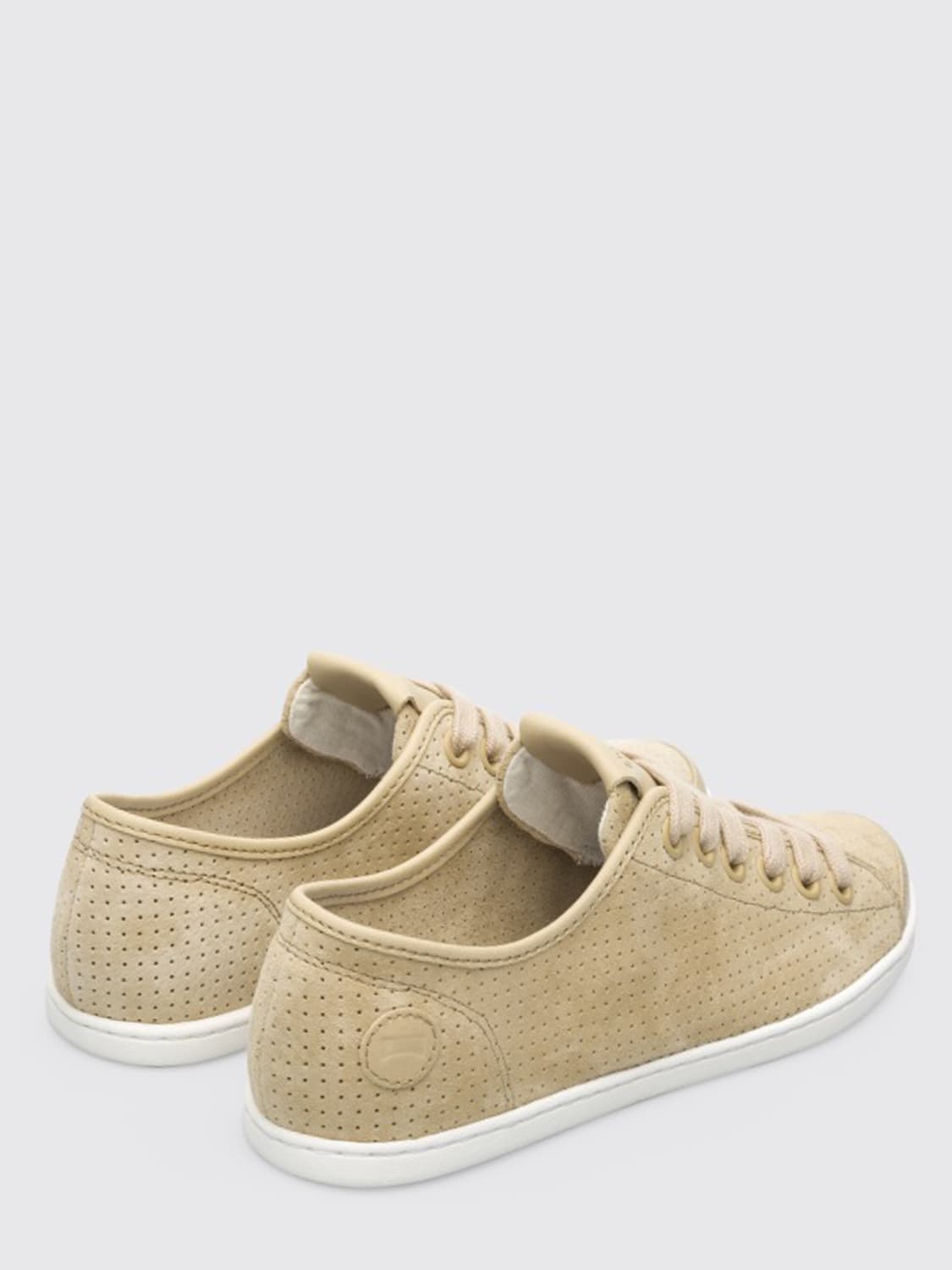 CAMPER SNEAKERS: Sneakers Uno Camper in nabuk traforato, Beige - Img 4