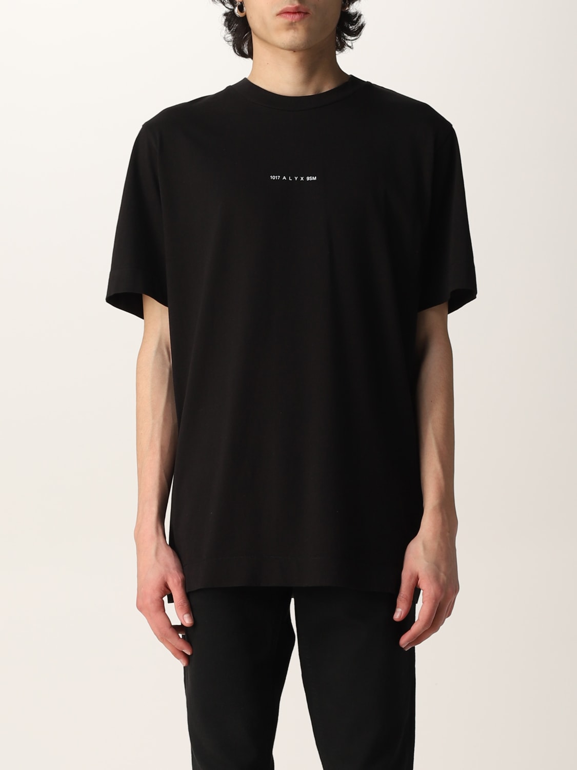 ALYX: cotton T-shirt - Black | Alyx t-shirt AAUTS0260FA01 online at ...