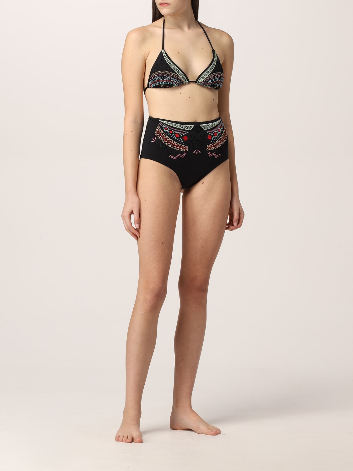 ERMANNO SCERVINO SWIMSUIT: Ermanno Scervino bikini bottoms with contrasting embroidery, Multicolor - Img 2