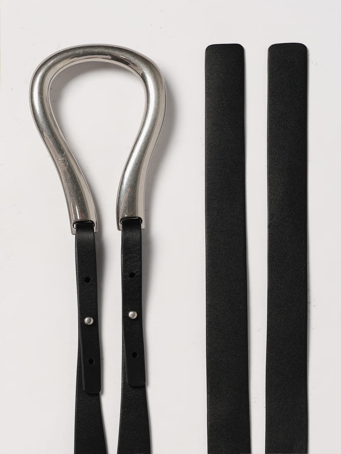 BOTTEGA VENETA BELT: Bottega Veneta Horsebit leather belt, Multicolor - Img 3