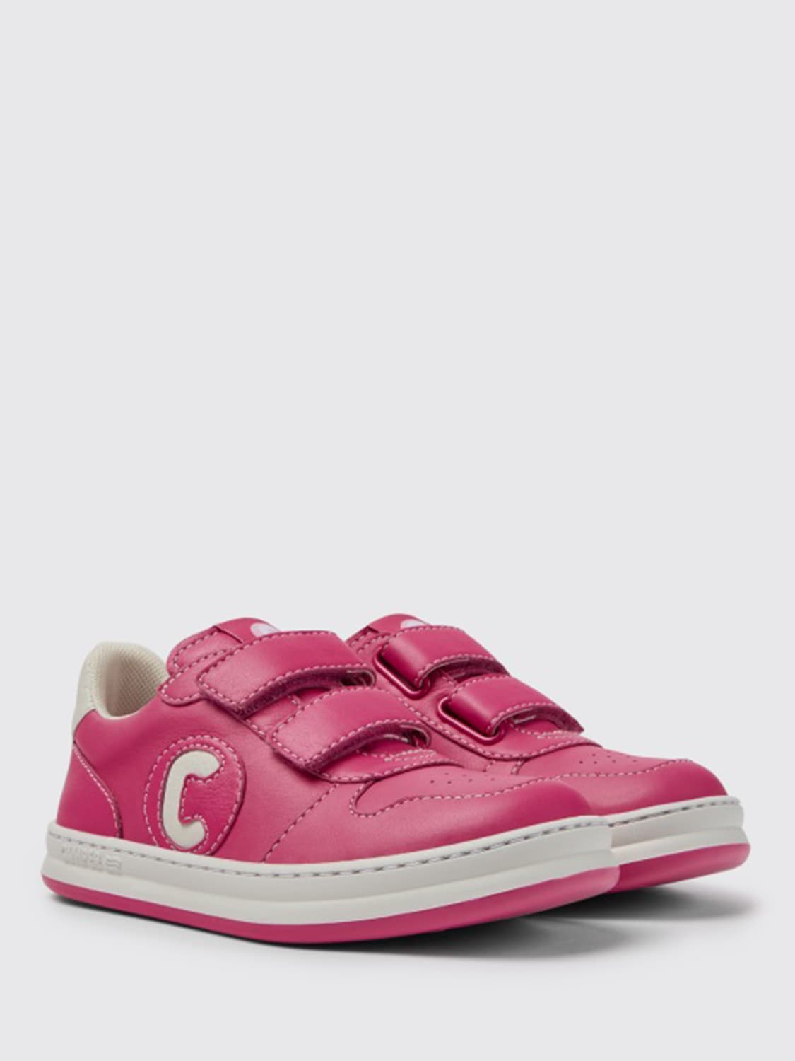 CAMPER SHOES: Runner Camper sneakers in leather, Pink - Img 2