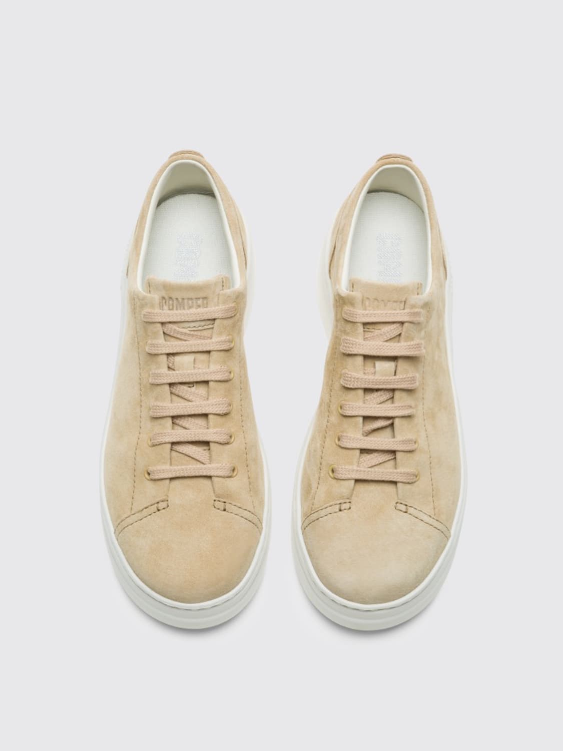 CAMPER SNEAKERS: Runner Up Camper sneakers in nubuck, Beige - Img 3