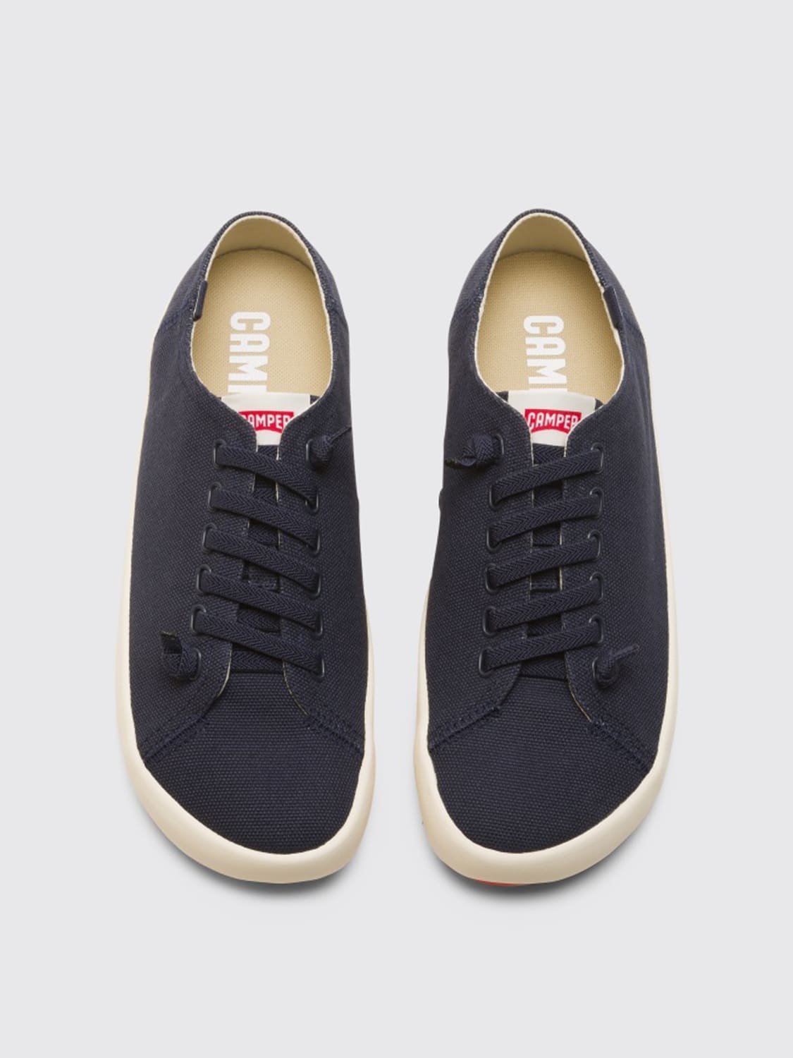 CAMPER SNEAKERS: Peu Rambla Camper sneakers in cotton, Blue - Img 4