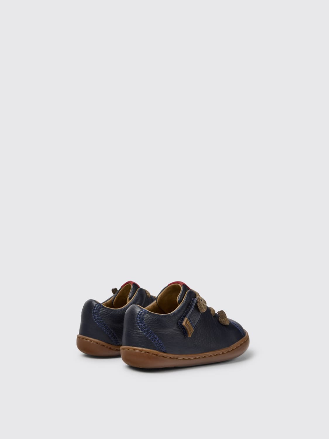 CAMPER SHOES: Peu Camper sneakers in calfskin, Blue - Img 3