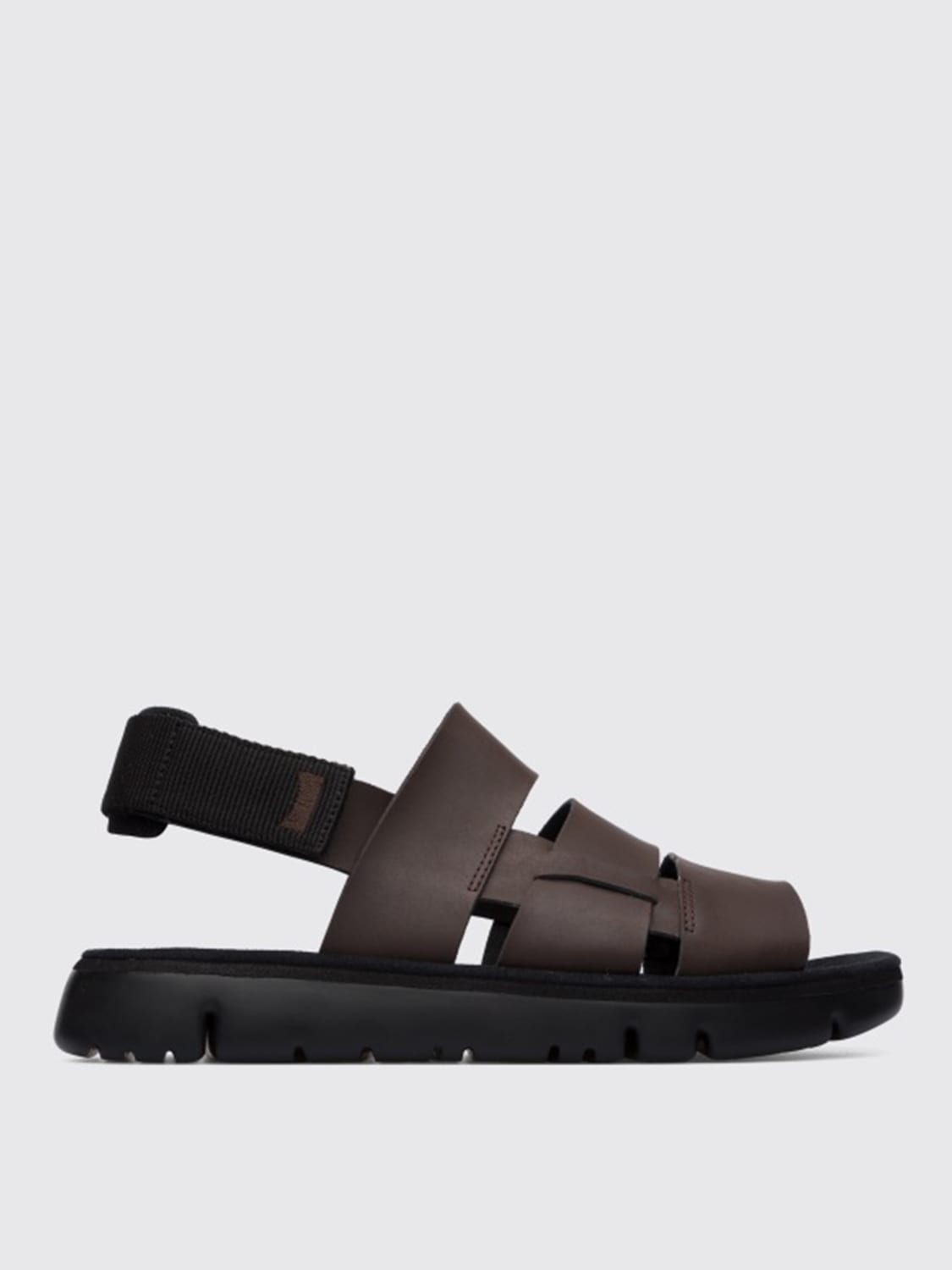 CAMPER SANDALS: Oruga Camper leather sandals, Multicolor - Img 1