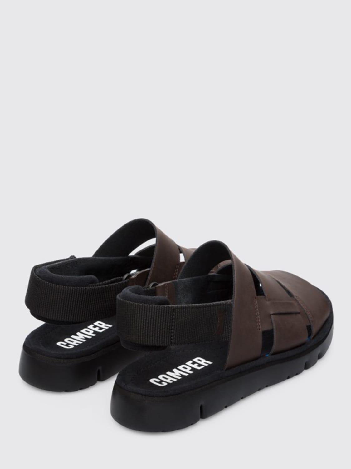 CAMPER SANDALS: Oruga Camper leather sandals, Multicolor - Img 3