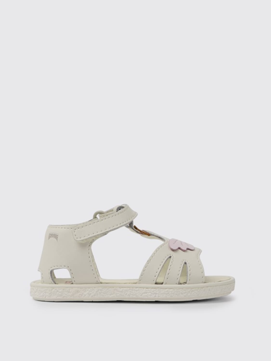 CAMPER SHOES: Miko Camper sandals in calfskin, White - Img 1