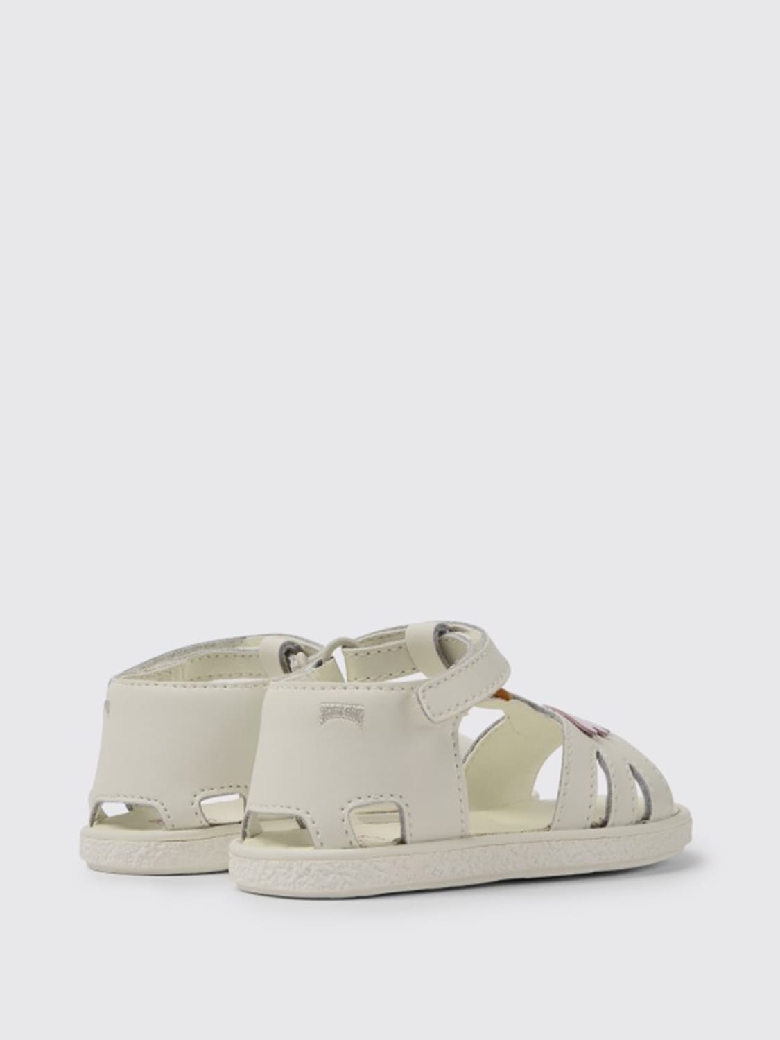 CAMPER SHOES: Miko Camper sandals in calfskin, White - Img 4