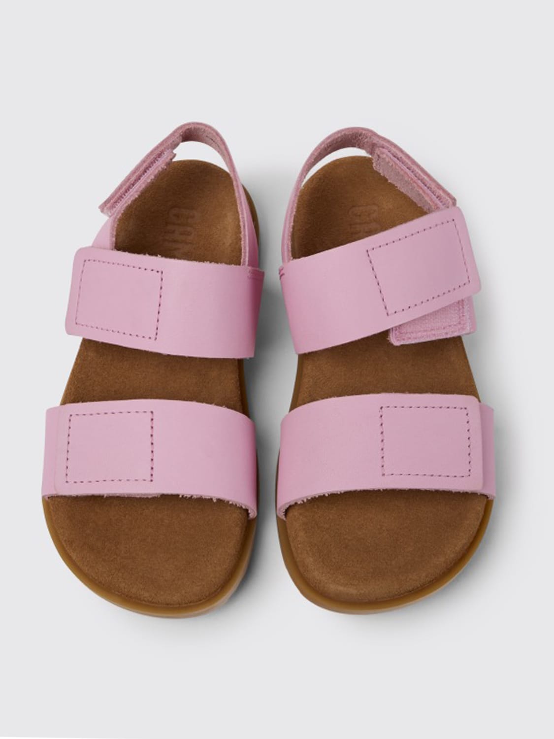 CAMPER SHOES: Brutus Camper sandals in calfskin, Pink - Img 3