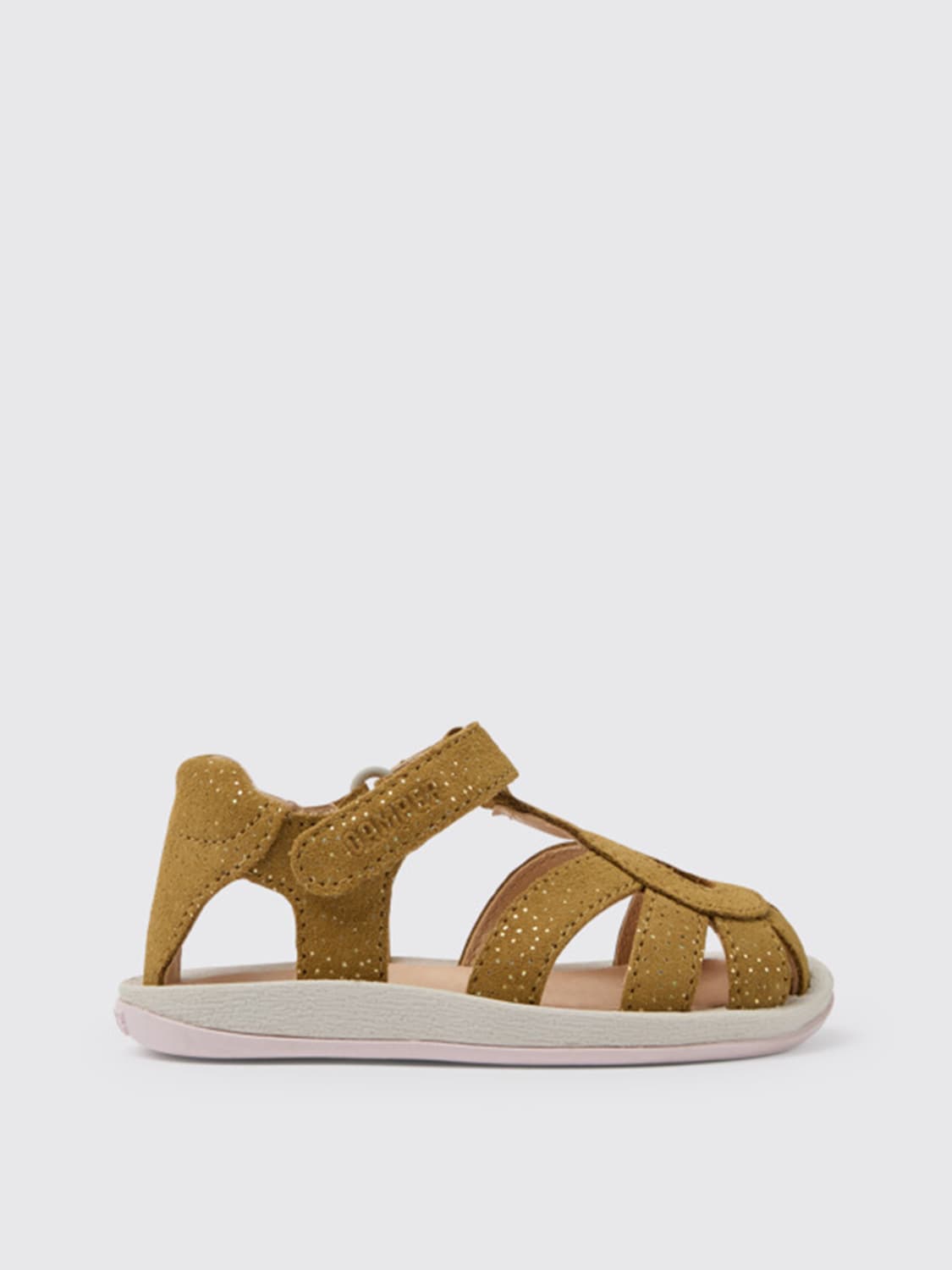 CAMPER SHOES: Bicho Camper sandals in calfskin, Brown - Img 1