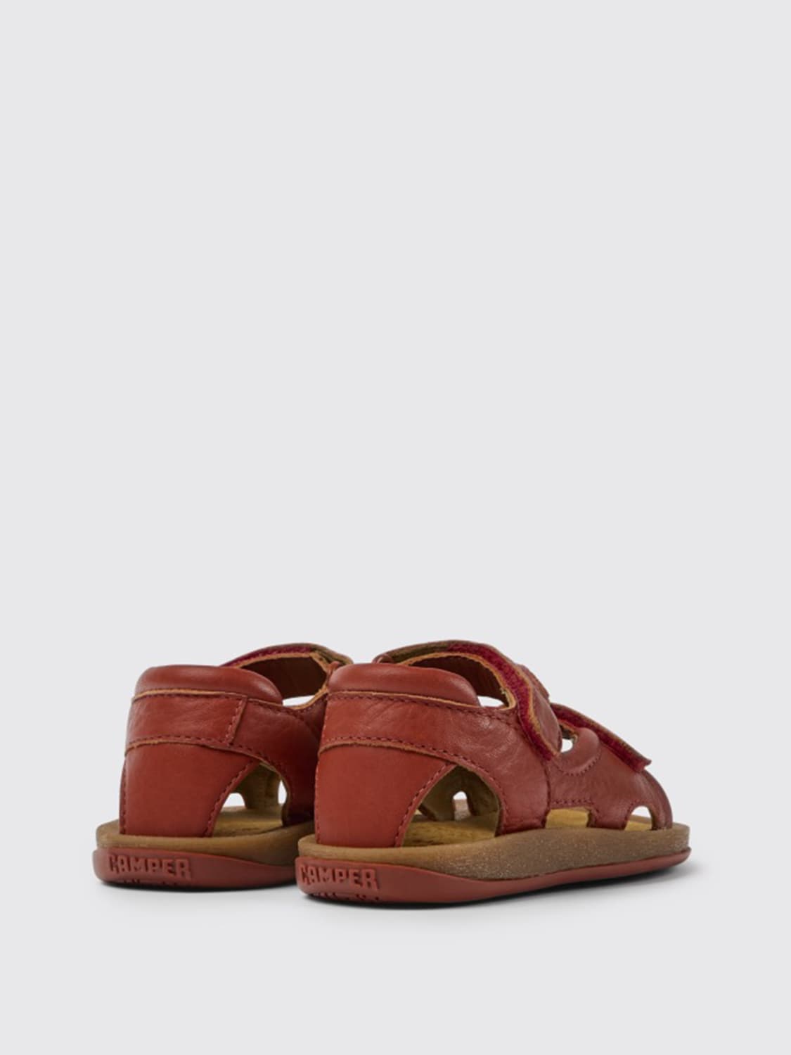 CAMPER SHOES: BIcho Camper sandals in calfskin, Red - Img 4