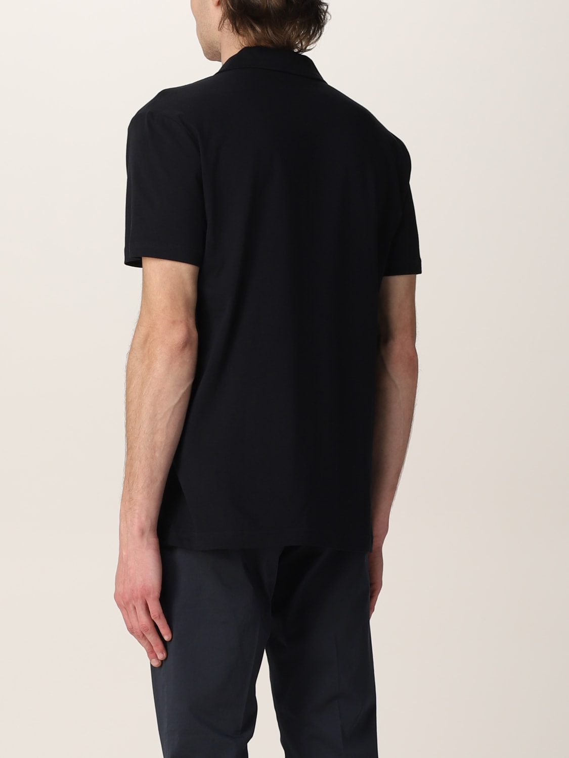 FAY POLO SHIRT: Fay polo shirt with embroidered logo, Blue - Img 2