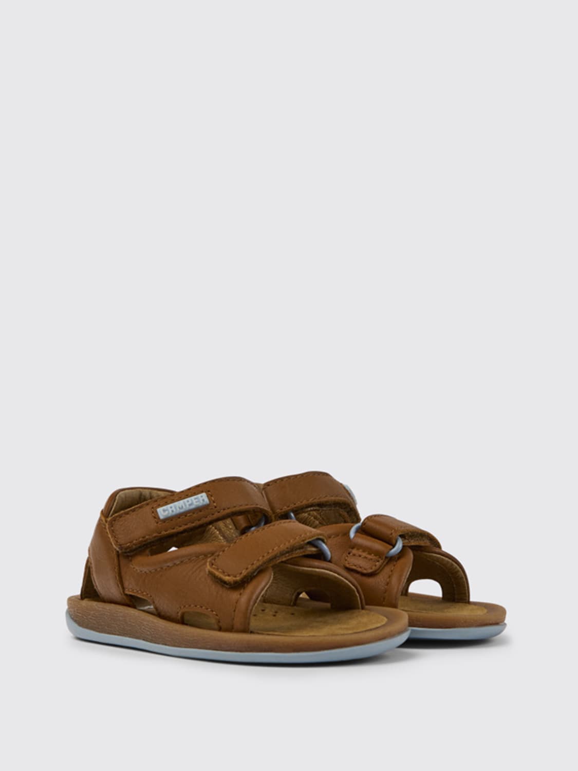 CAMPER SHOES: BIcho Camper sandals in calfskin, Brown - Img 2