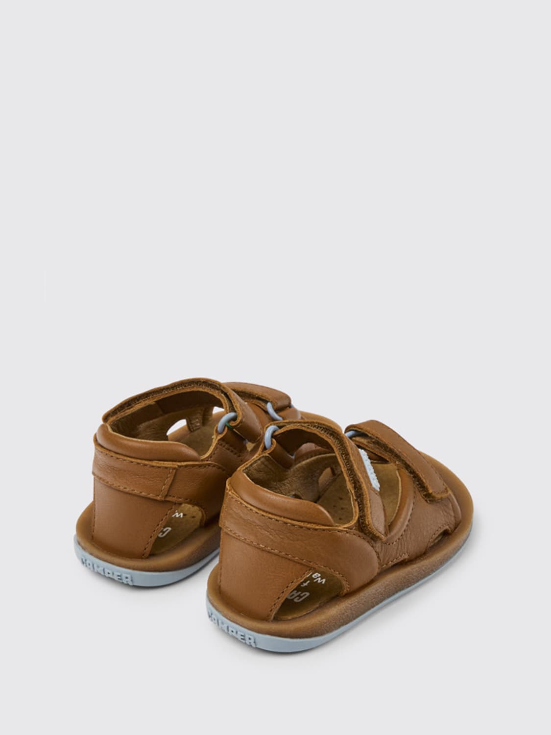 CAMPER SHOES: BIcho Camper sandals in calfskin, Brown - Img 4