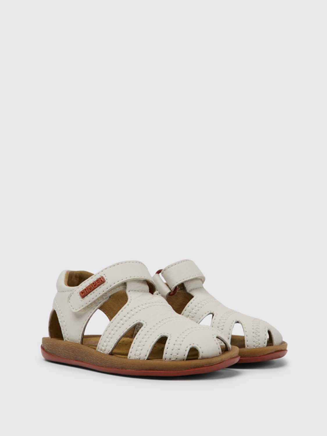 CAMPER SHOES: BIcho Camper sandals in calfskin, White - Img 2