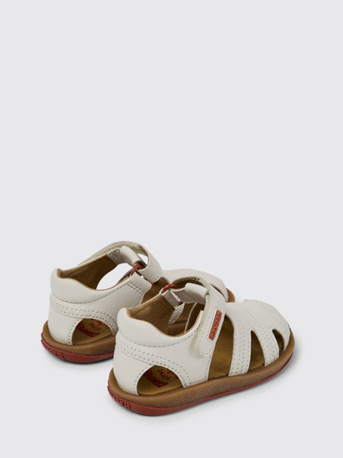 CAMPER SHOES: BIcho Camper sandals in calfskin, White - Img 4