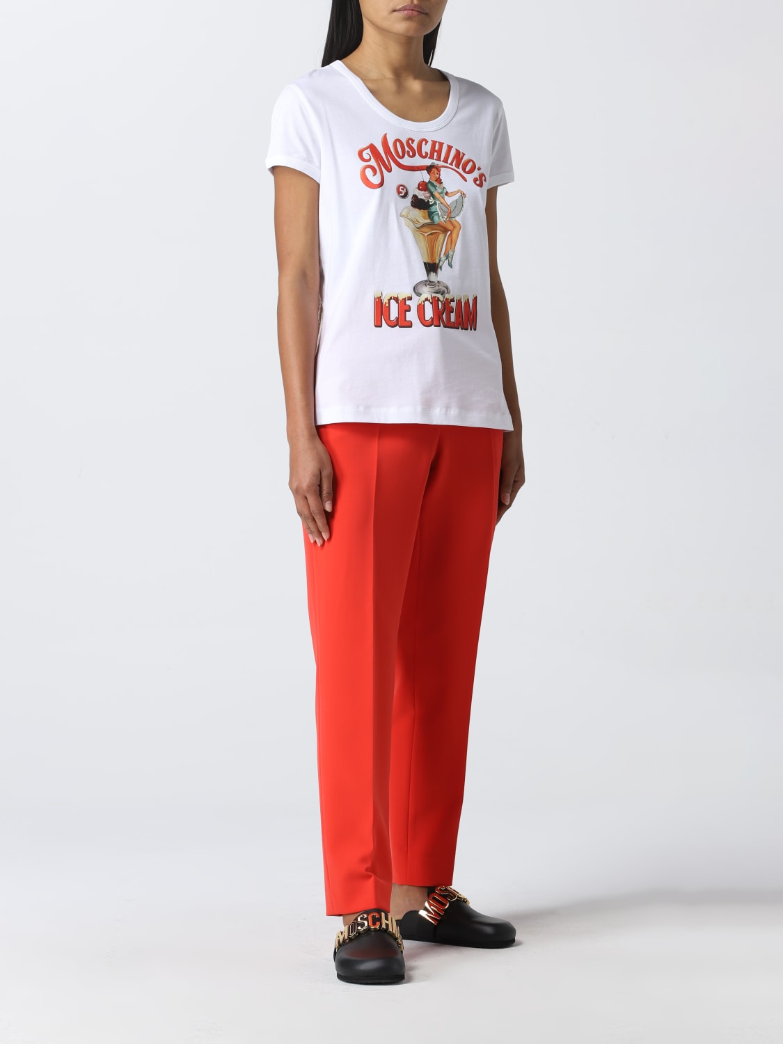 MOSCHINO COUTURE PANTS: Moschino Couture women pants, Red - Img 2