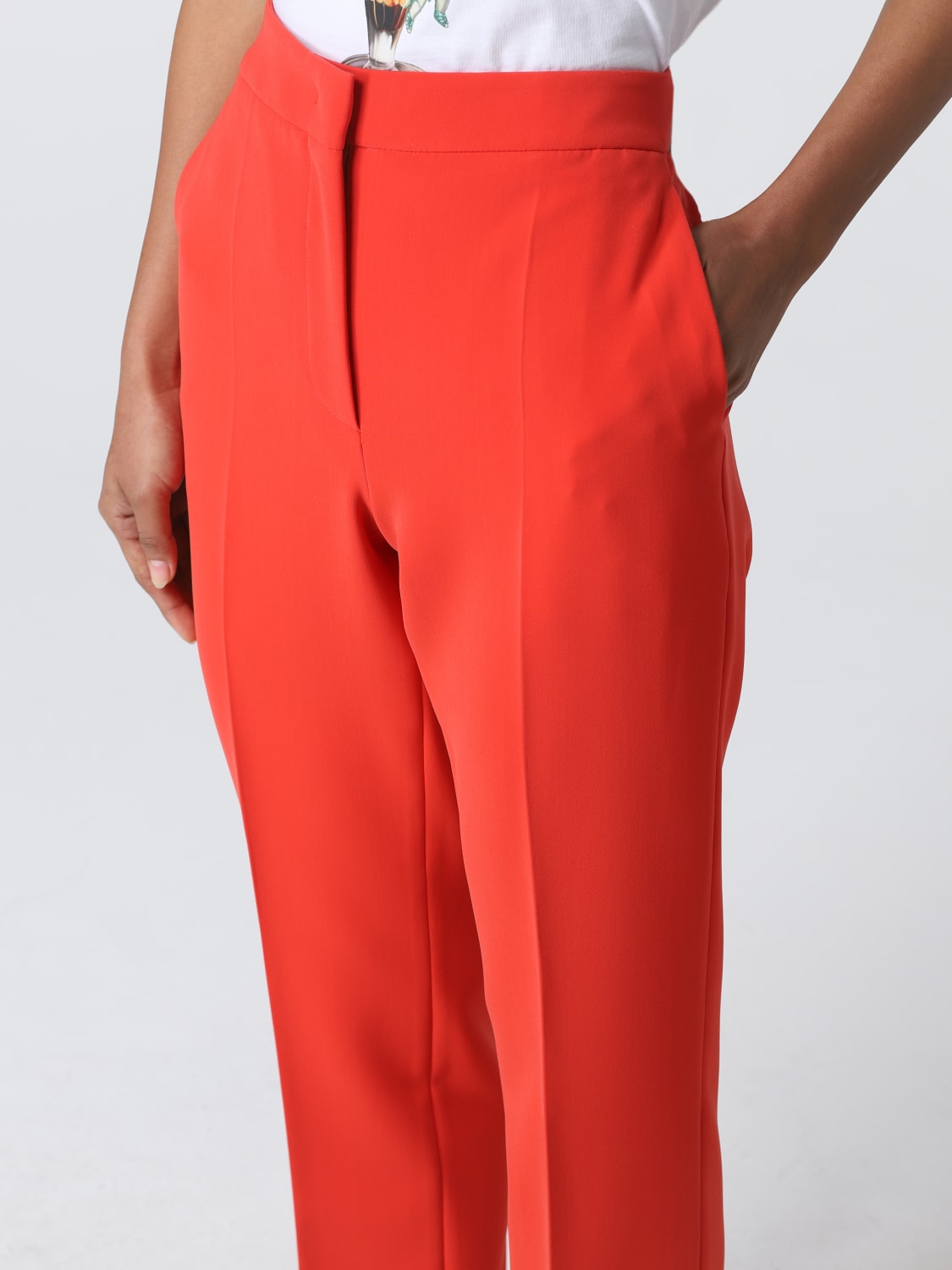 MOSCHINO COUTURE PANTS: Moschino Couture women pants, Red - Img 5